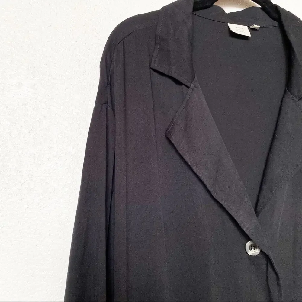 Good Luck Gem Lightweight Shirt Jacket Black Size Large